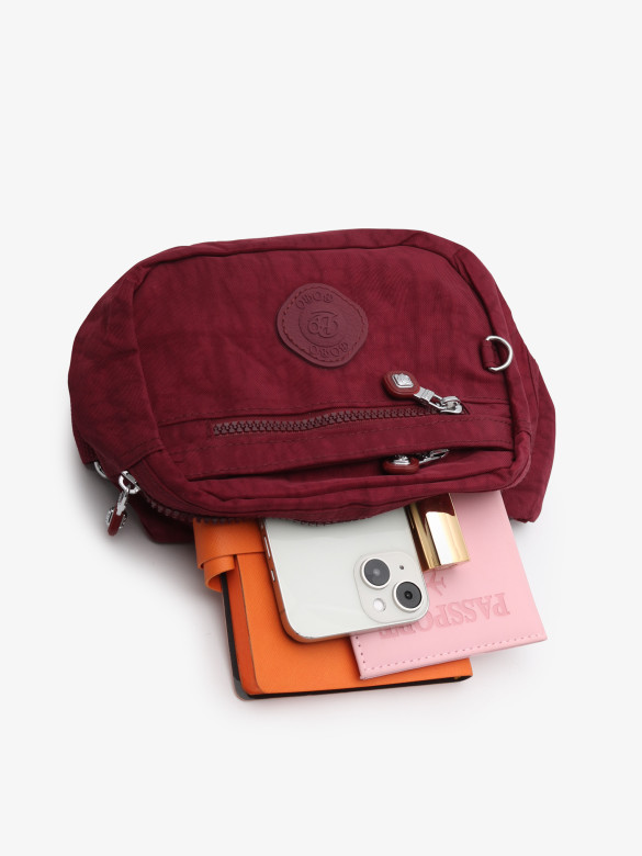 Сумка на пояс Bobo 8829-1 бордо