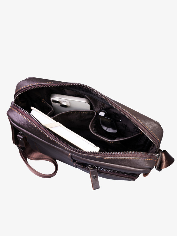 Сумка мужская Baggins 1069 коричневая наппа Сумка мужская Baggins 1069 коричневая наппа