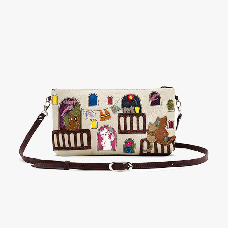 Кожаный клатч Protege, 251-81 "Кот №48" мокко Кожаный клатч Protege, 251-81 "Кот №48" мокко