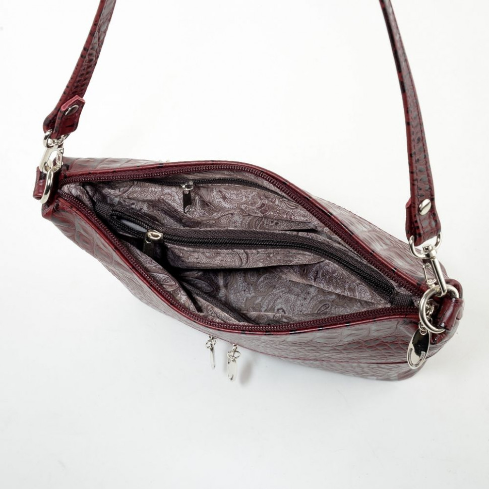 Сумка женская Sumkov 276 чёрная кайман