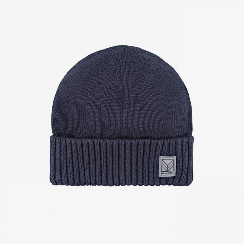 Мужская шапка 12896 MARHATTER тёмно-синий
