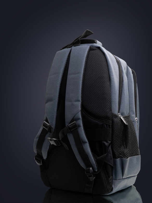 Рюкзак городской с нагрудным ремнём 2268 серый Рюкзак городской с нагрудным ремнём 2268 серый