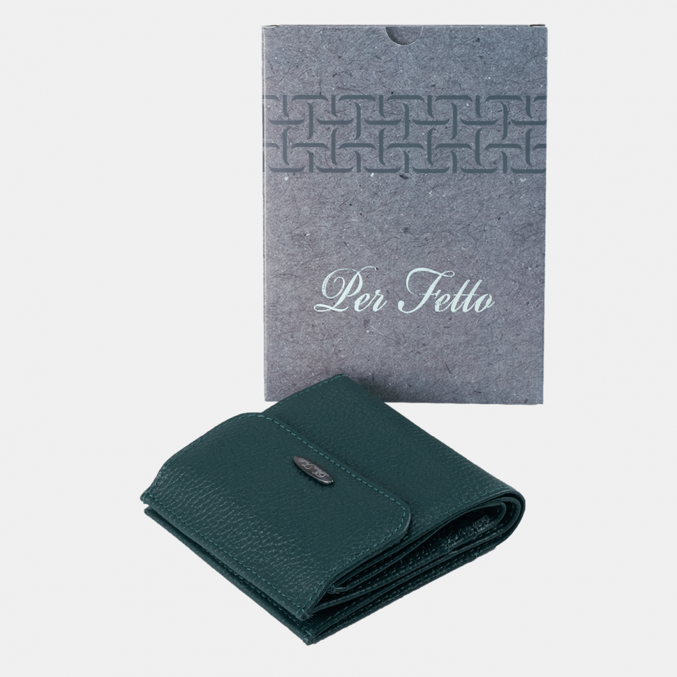 Портмоне женское ПЖ-464-1585 тёмно-зелёное