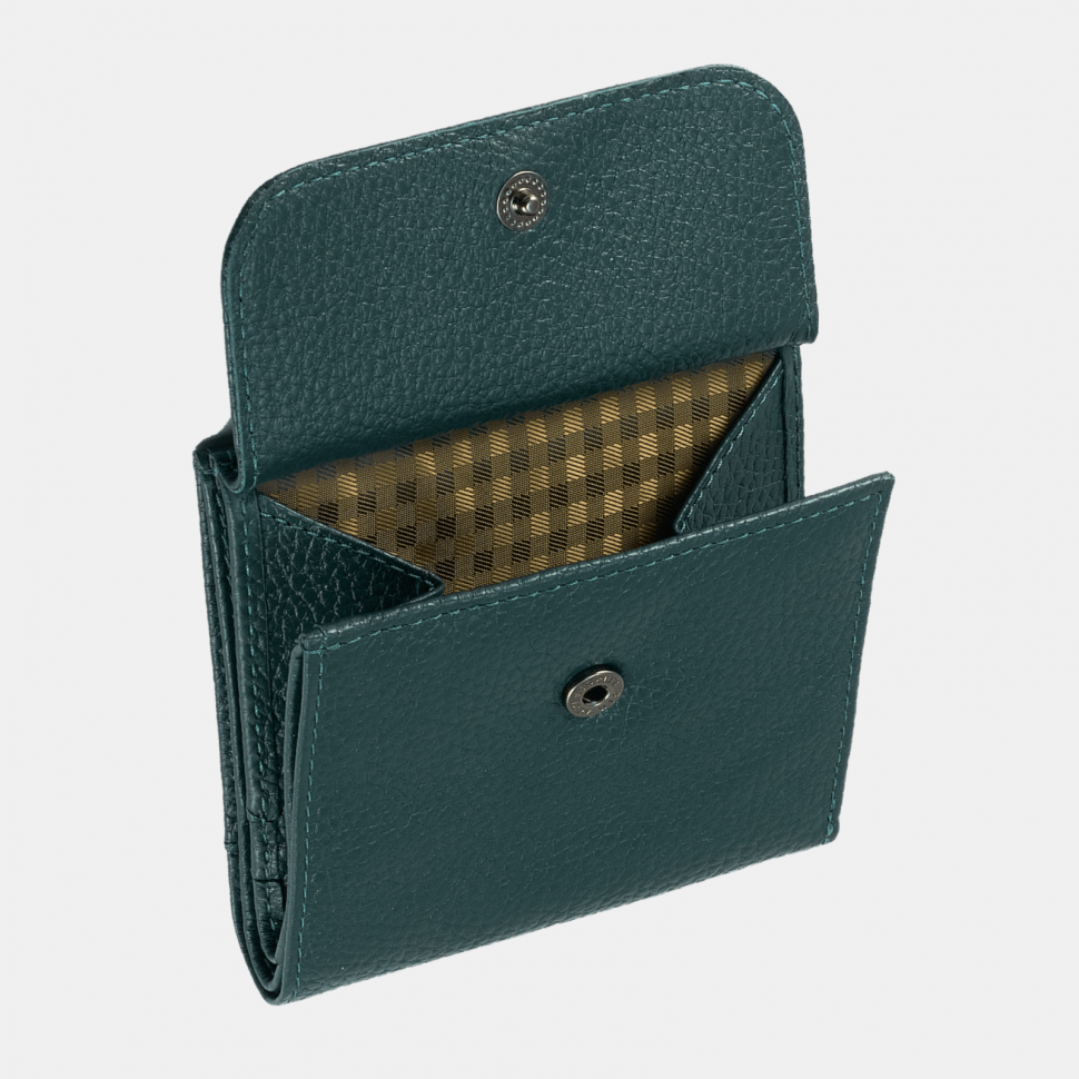 Портмоне женское ПЖ-464-1585 тёмно-зелёное