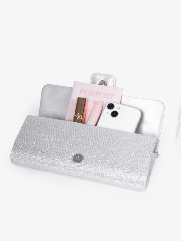 Клатч Baggins CH4123 серебристый