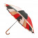 Зонт-трость женский Три Слона 2162 полуавтомат красный