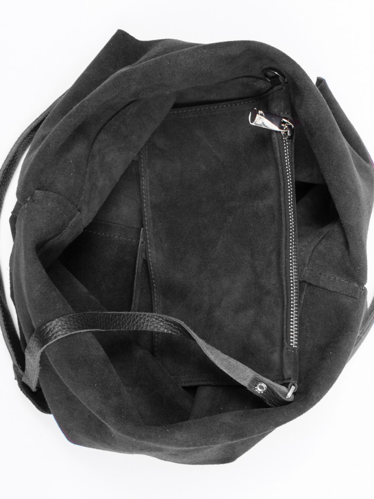 Сумка FIATO 2653С замша чёрная