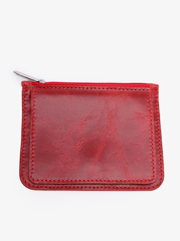 Картхолдер-монетница П-801-1930 красный Картхолдер-монетница П-801-1930 красный