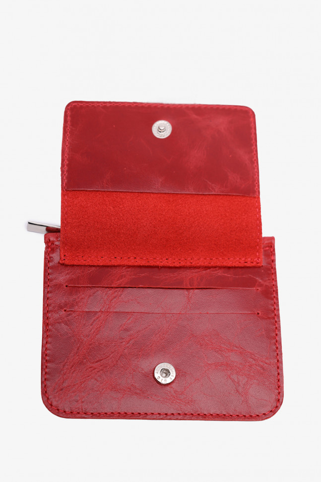 Картхолдер-монетница П-801-1930 красный