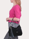 Сумка Curanni 2544 чёрная замша