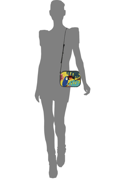 Сумка женская Protege, ДС-487-265, "Тукан №1" ментол+черный