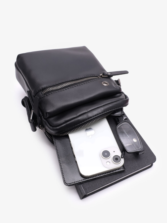 Сумка мужская Baggins 8718 чёрная Сумка мужская Baggins 8718 чёрная