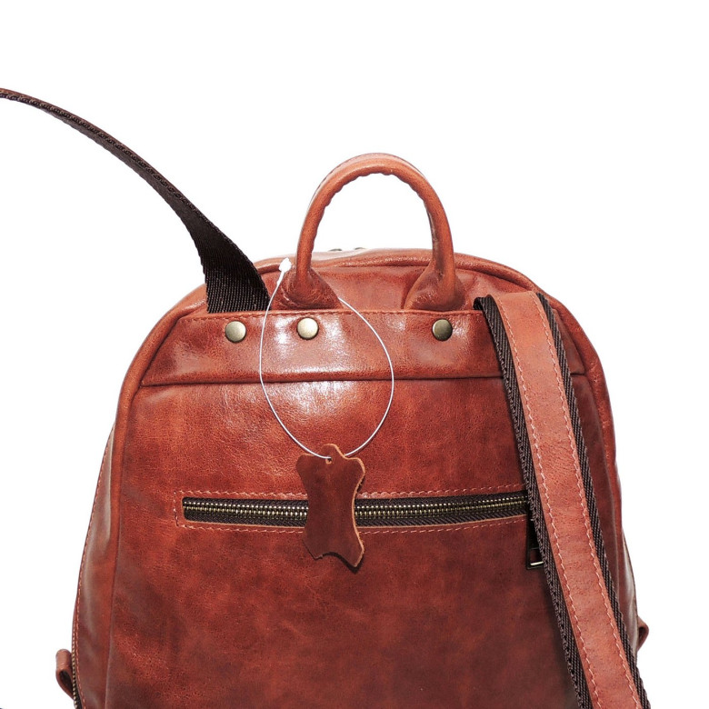 Рюкзак женский Natalia Kalinovskaya, Р43-602 «Като» рыжий/коричневый
