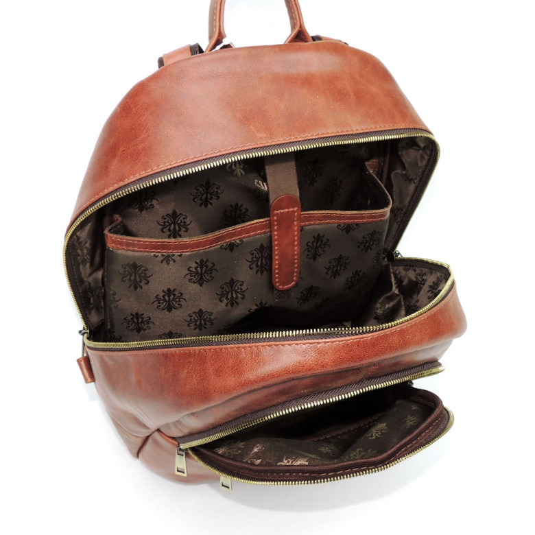 Рюкзак женский Natalia Kalinovskaya, Р43-602 «Като» рыжий/коричневый