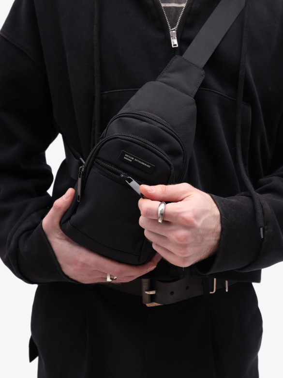 Рюкзак на одно плечо Baggins 6924 чёрный