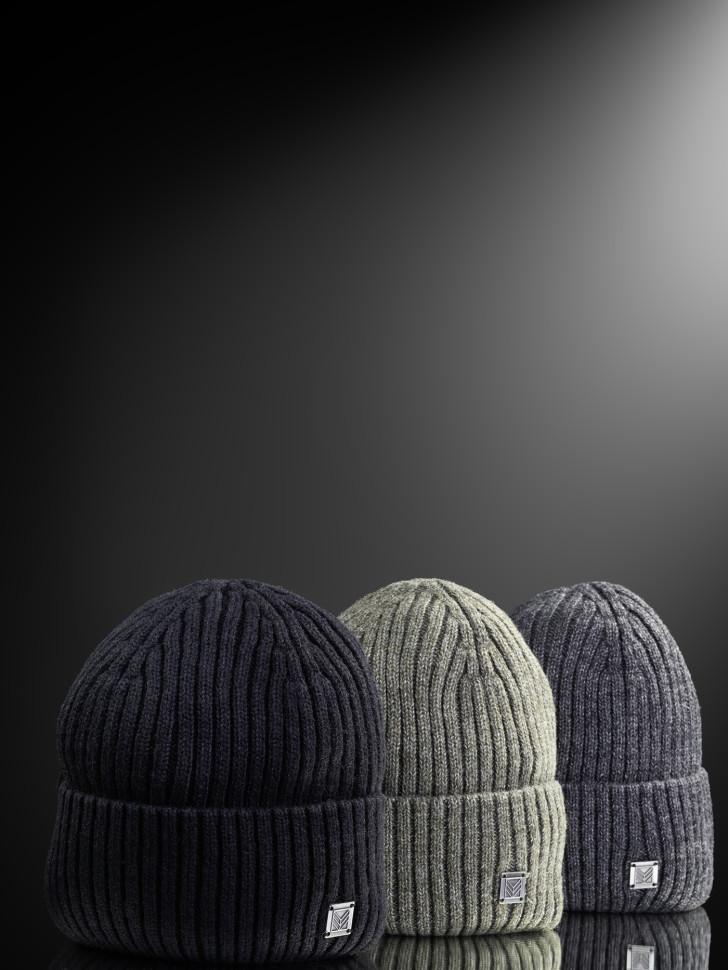 Шапка мужская 12828/2 MARHATTER чёрный (57-59)