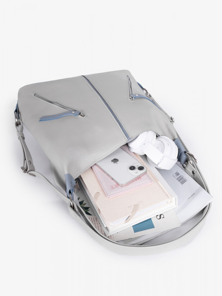 Сумка-рюкзак Sumkov Р-286/1 светло-серая