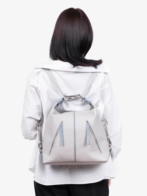 Сумка-рюкзак Sumkov Р-286/1 светло-серая