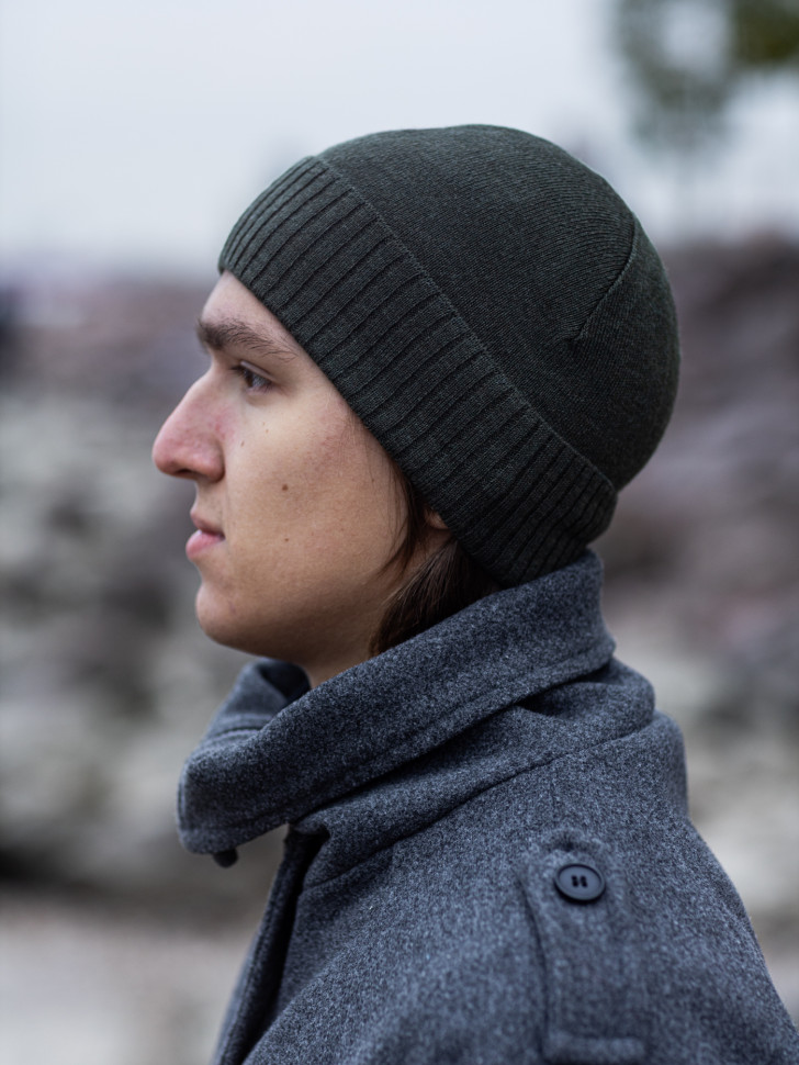 Мужская шапка-бини 2903 MARHATTER полынь