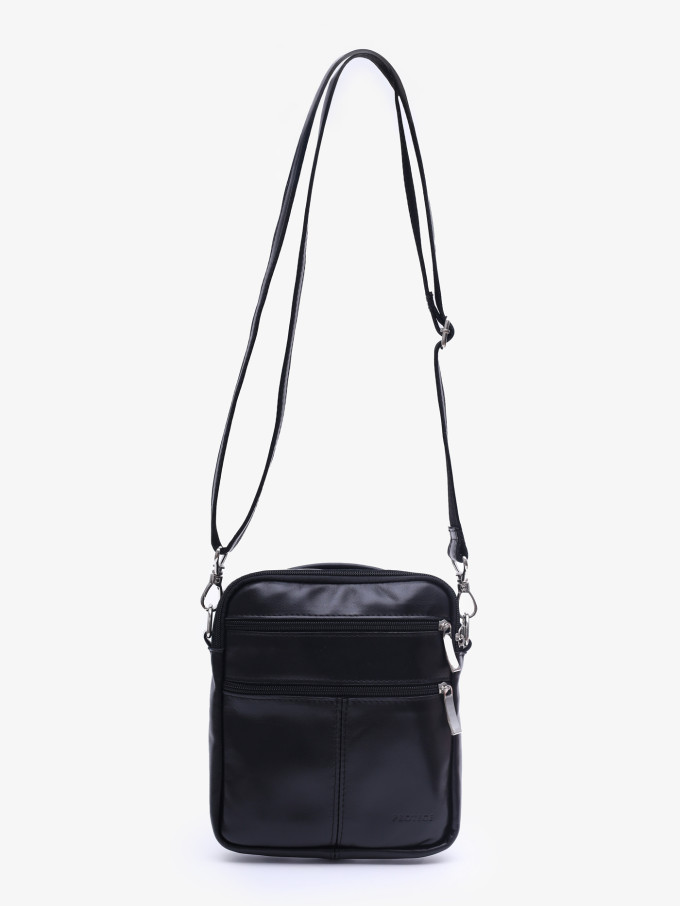 Сумка мужская Protege Ц-293/1.8 черная гладкая