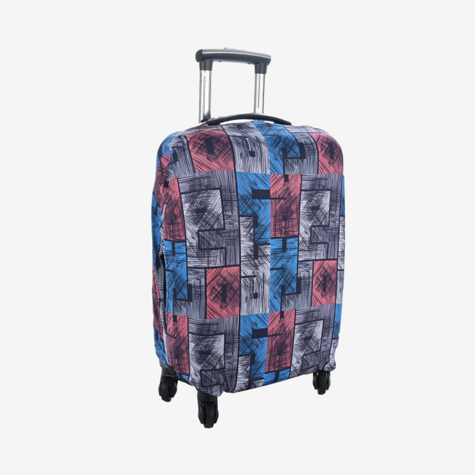 Чехол для чемодана Графити размер L клетка  Чехол для чемодана Графити размер L клетка