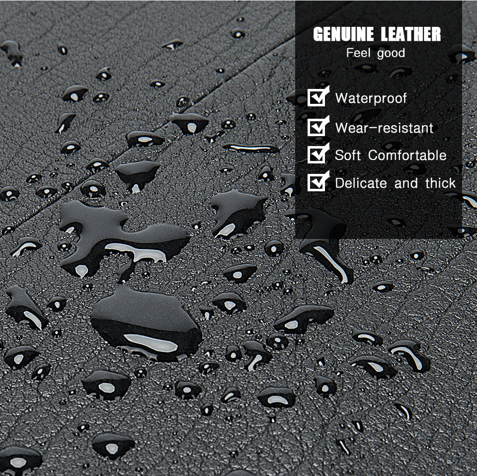 Большой мужской рюкзак из натуральной кожи 8723 чёрный