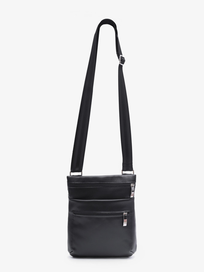 Сумка мужская Protege Ц-297.8 черная гладкая