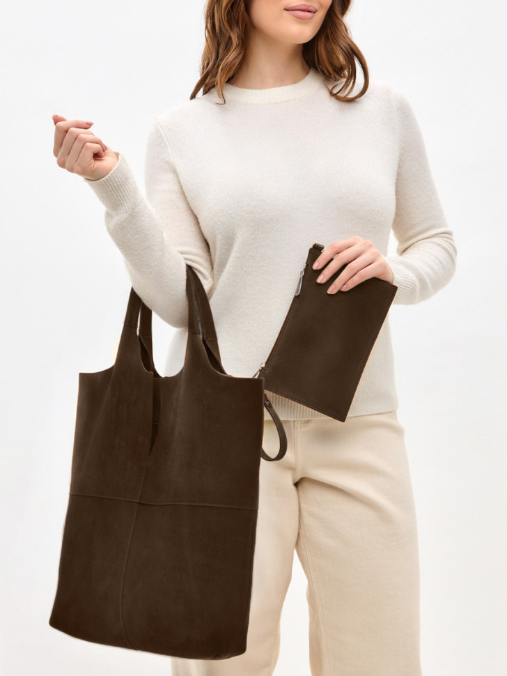 Сумка FIATO 2653С замша шоколад