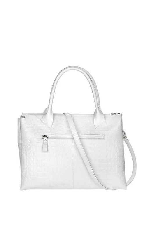 Сумка женская САБРИНА 79188 КРИСТАЛЛ кайман белая