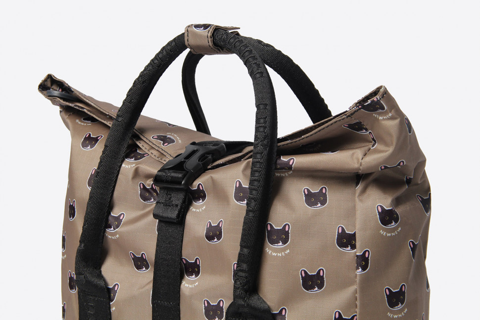 Сумка-рюкзак Minigirl 20175 коты коричневая