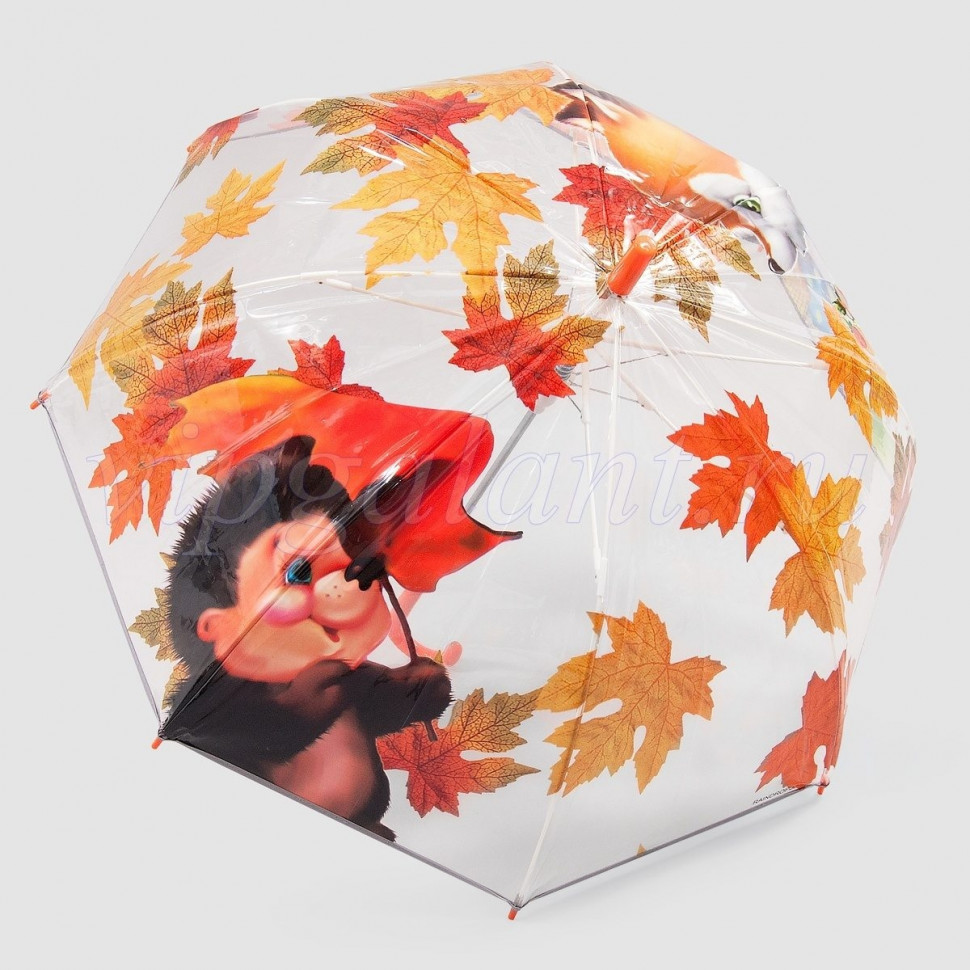 Зонт трость детский 255 RAINDROPS поливинил lux (ассортимент расцветок)