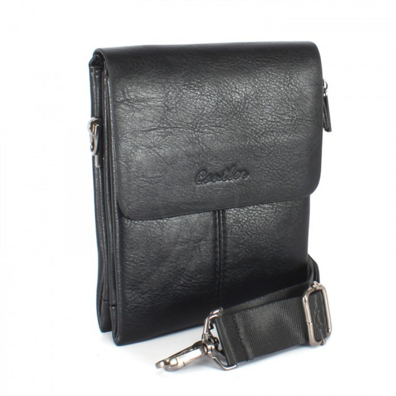 Мужская сумка-планшет из экокожи Cantlor Y03-1 чёрная Мужская сумка-планшет из экокожи Cantlor Y03-1 чёрная