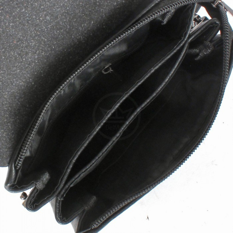 Мужская сумка-планшет из экокожи Cantlor Y03-1 чёрная Мужская сумка-планшет из экокожи Cantlor Y03-1 чёрная