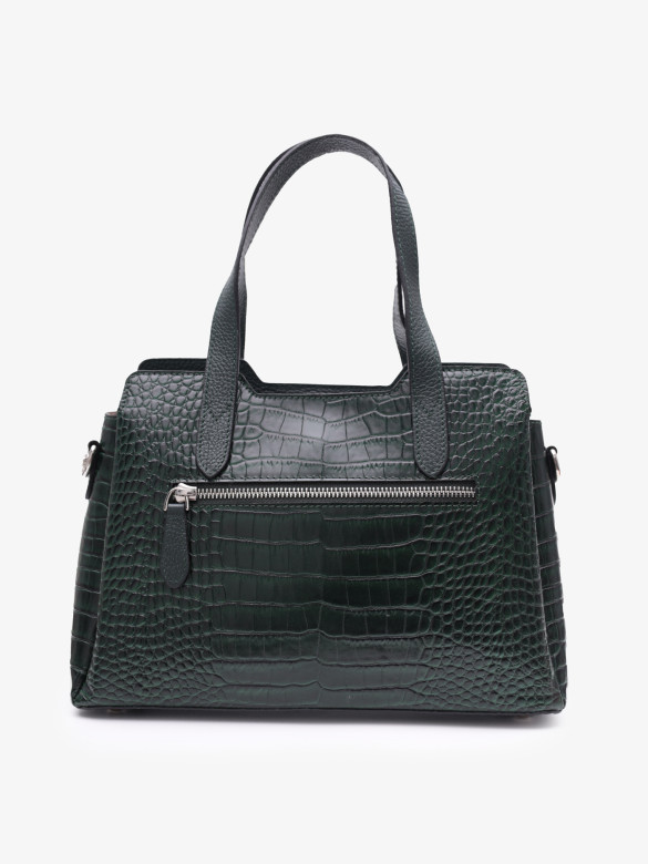 Сумка женская Karya 2390 зелёный крокодил
