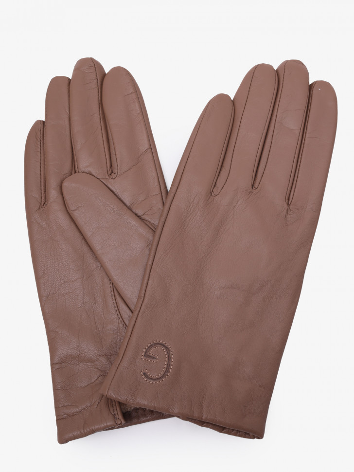 Перчатки (3.2)20026 темно-бежевые