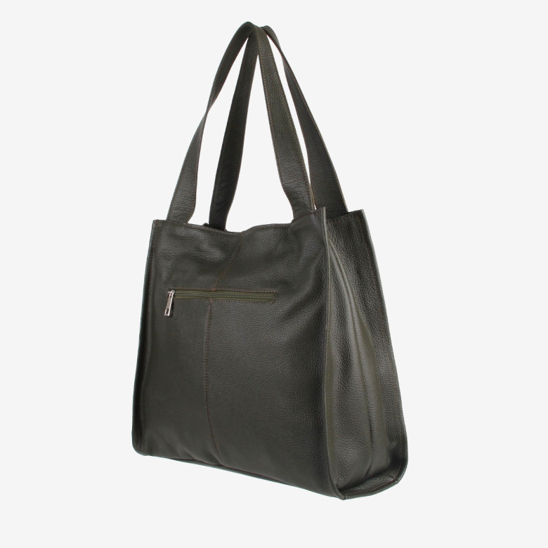 Сумка-шопер из кожи Maxsimo Tarnavsky 2004 красная