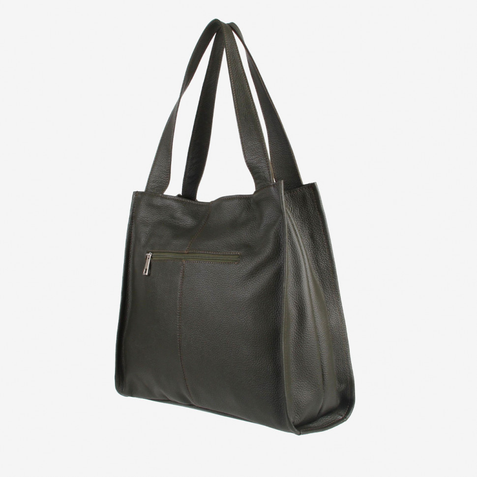 Сумка-шопер из кожи Maxsimo Tarnavsky 2004 красная