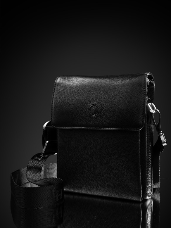 Сумка-планшет мужская HT 1293-4B чёрная Сумка-планшет мужская HT 1293-4B чёрная