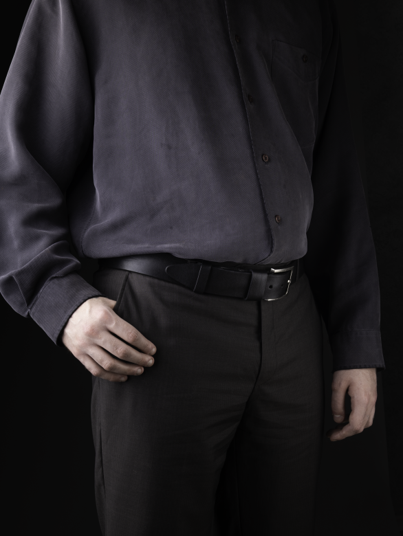 Ремень мужской №40 Remart CA гладкий черный