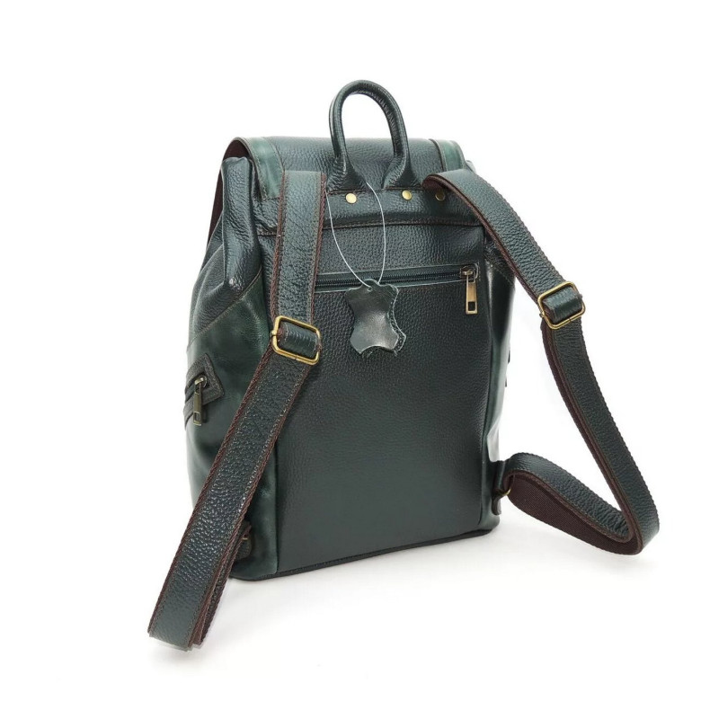 Рюкзак кожаный зелёный Natalia Kalinovskaya «Жанна» Рюкзак кожаный зелёный Natalia Kalinovskaya «Жанна»