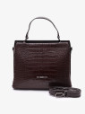 Сумка женская Karya 2427 тёмно-коричневый крокодил Сумка женская Karya 2427 тёмно-коричневый крокодил