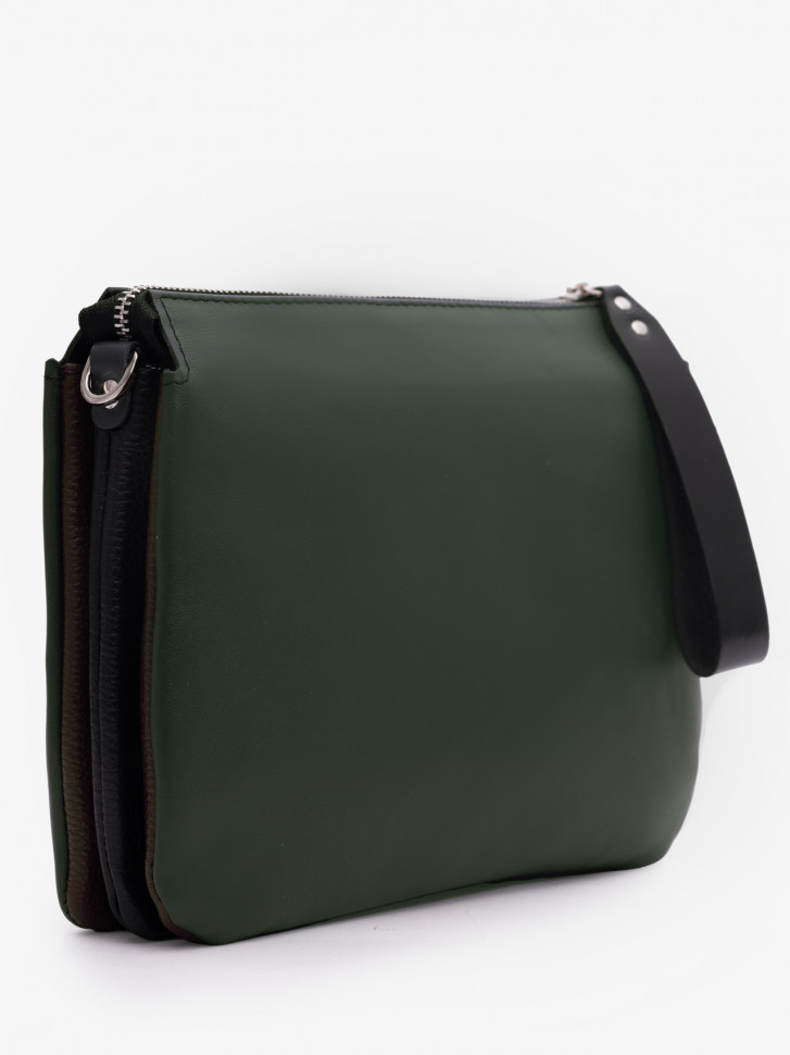 Сумка женская Protege, Ц-450 изумруд+бордовый+черный