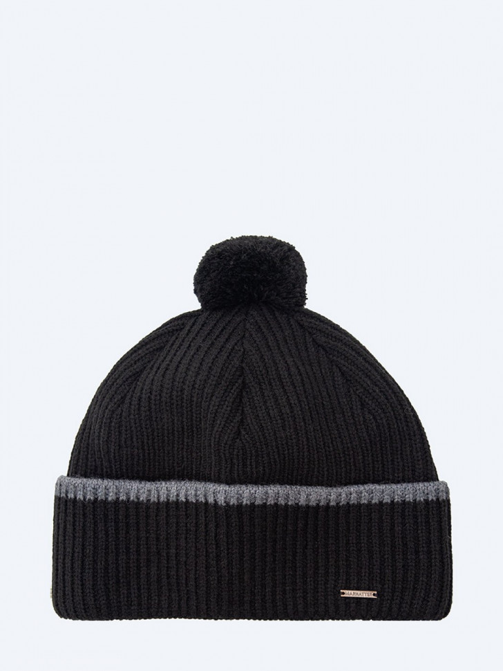 Мужская шапка 12074 MARHATTER черная