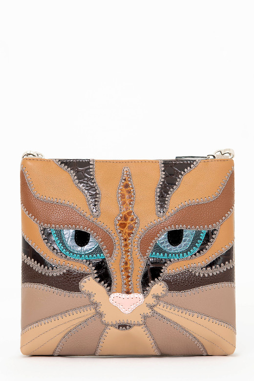 Сумка-планшет женская Protege, ДС-310-198 Кот №50 мокко Сумка-планшет женская Protege, ДС-310-198 Кот №50 мокко