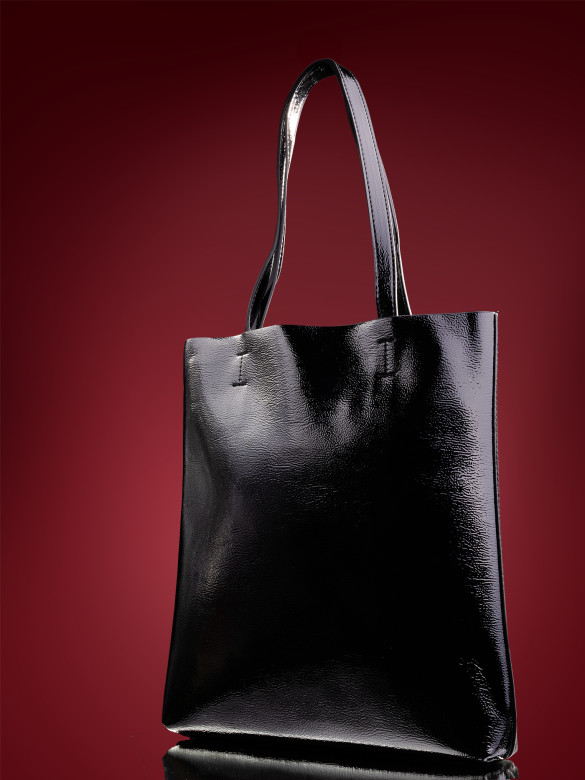 Сумка женская Baggins KDL-1300 лак черный Сумка женская Baggins KDL-1300 лак черный