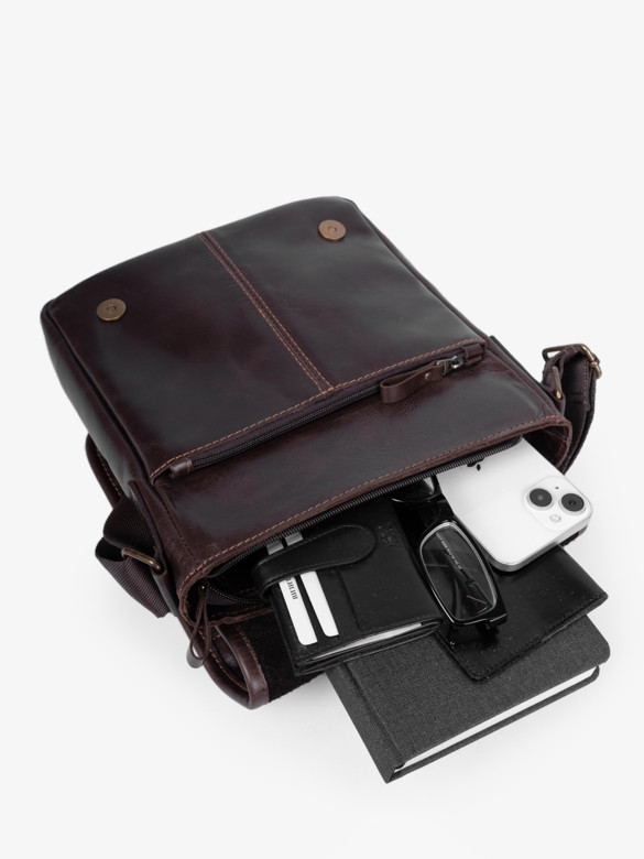 Сумка мужская zн ALEXX ALG0106 коричневая