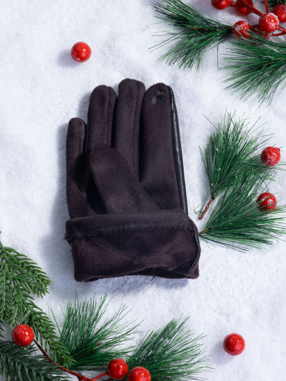 Перчатки женские HAVVS 6026 коричневые