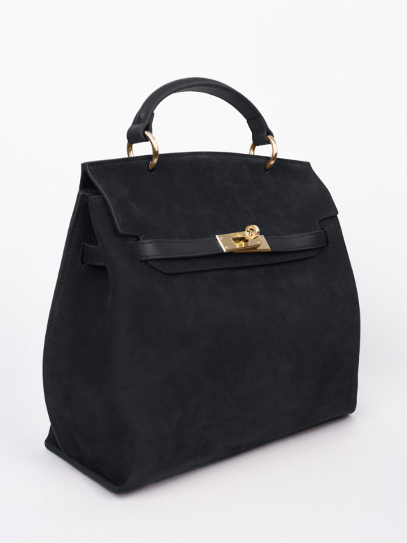 Сумка Curanni 9402 замша чёрная