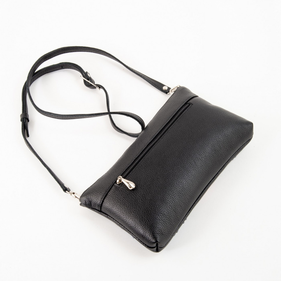 Кожаный клатч Protege, 251-166 "Такса №3" чёрная