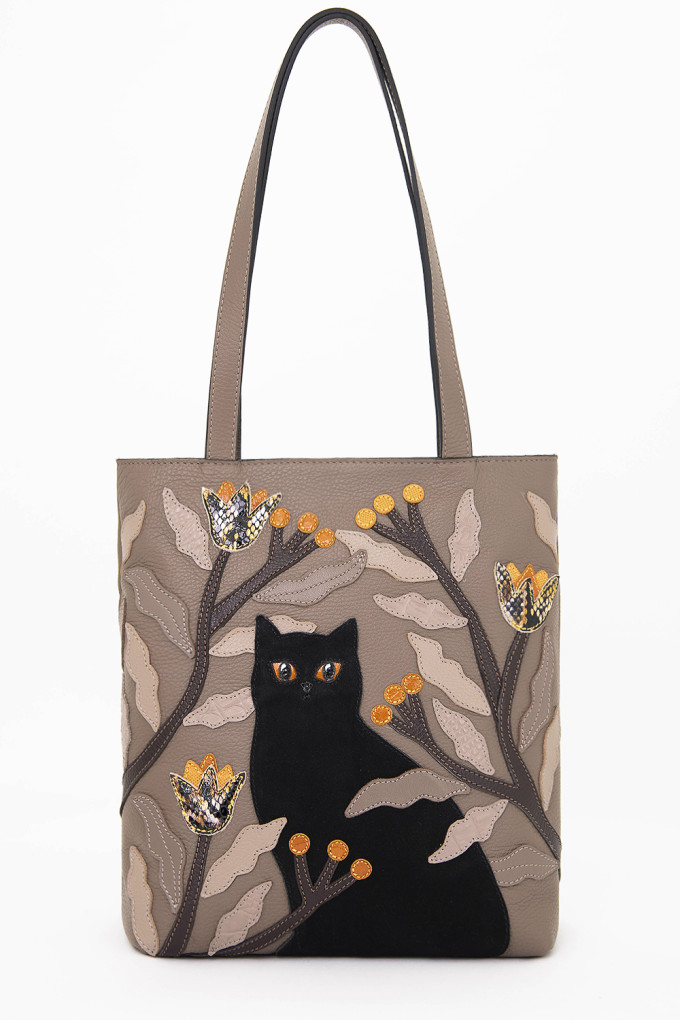 Сумка Protege  Д.С.-517-317 "Кот №54" т.капучино флотер